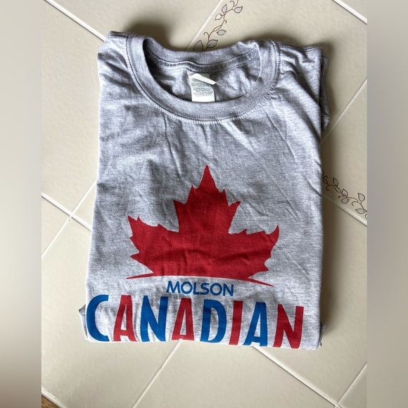 Molson Canadian Mens T-shirt Gray Size Large - Picture 3 of 4